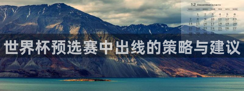 世界杯赛程表：世界杯预选赛中出线的策略与建议